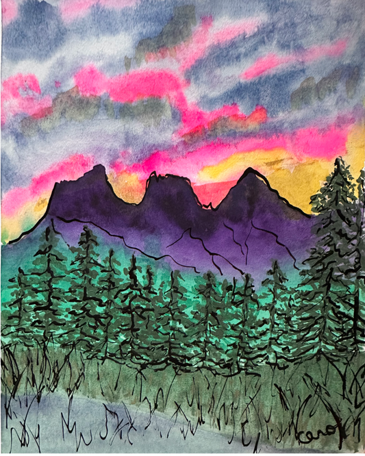 Three sisters print